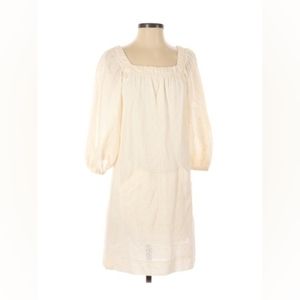 BCBGMAXAZRIA Cream Eyelet Lace Dress Small